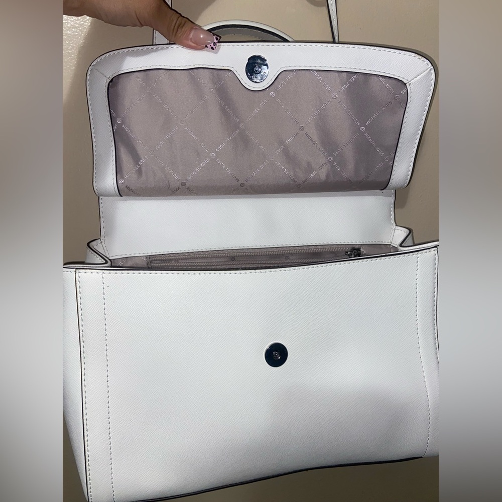 Michael Kors White Satchel Bag - Picture 3 of 4